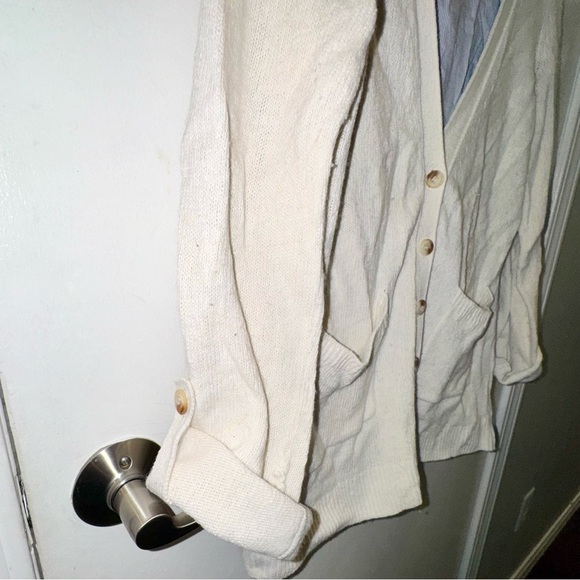 Moth Cream Button-Down Cardigan - Picture 6 of 10